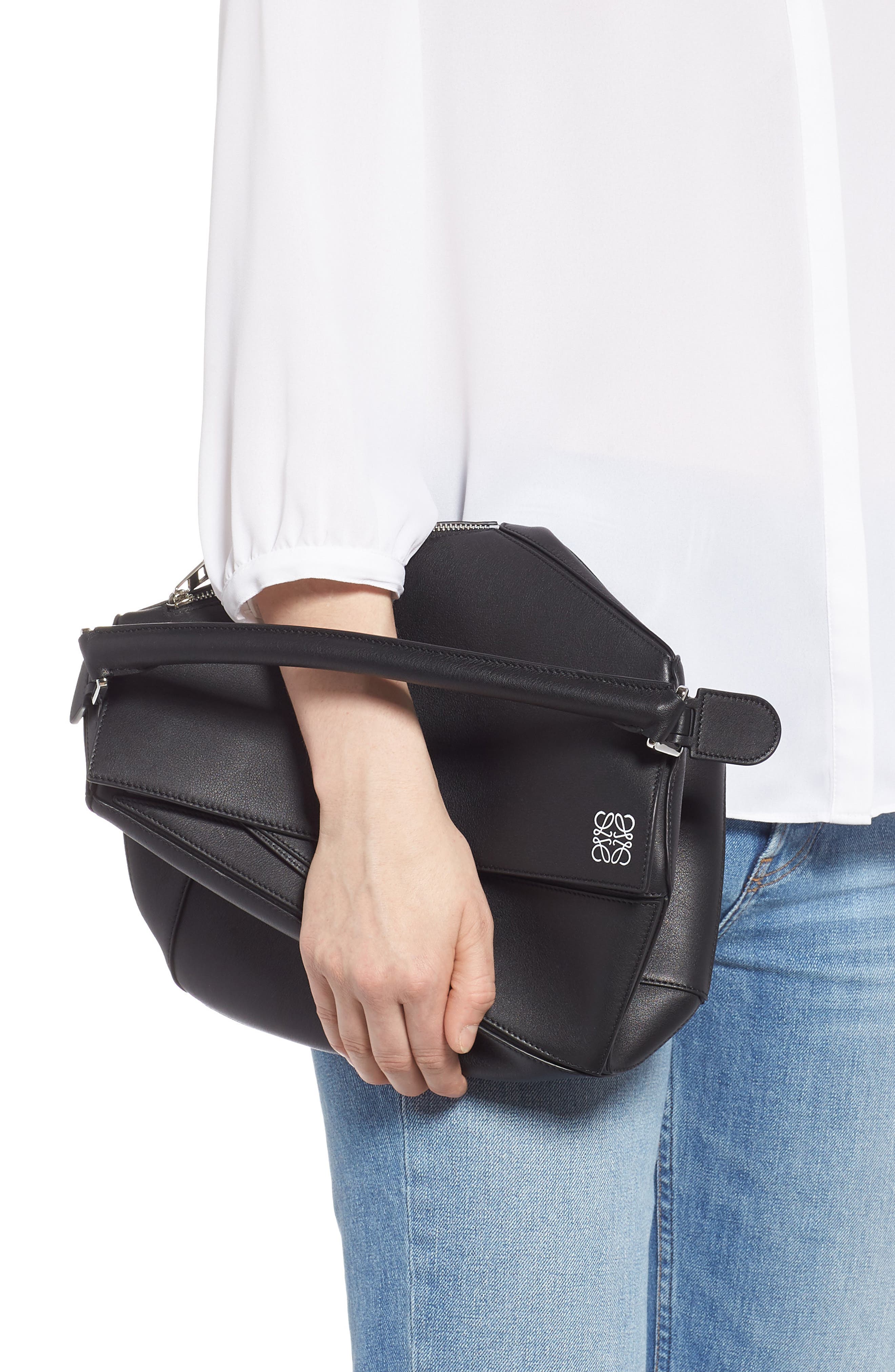 Loewe Puzzle Medium Leather Shoulder Bag, Alternate, color, 