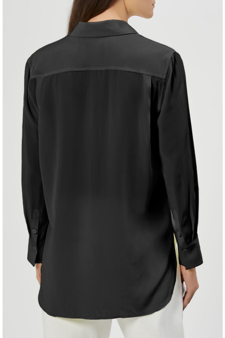 Bradner Silk Blouse, Alternate, color, TRUE BLACK
