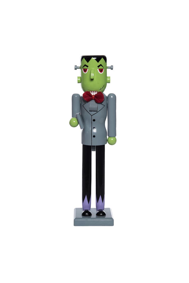 Frankenstein Nutcracker Wooden Figurine, Main, color, Green