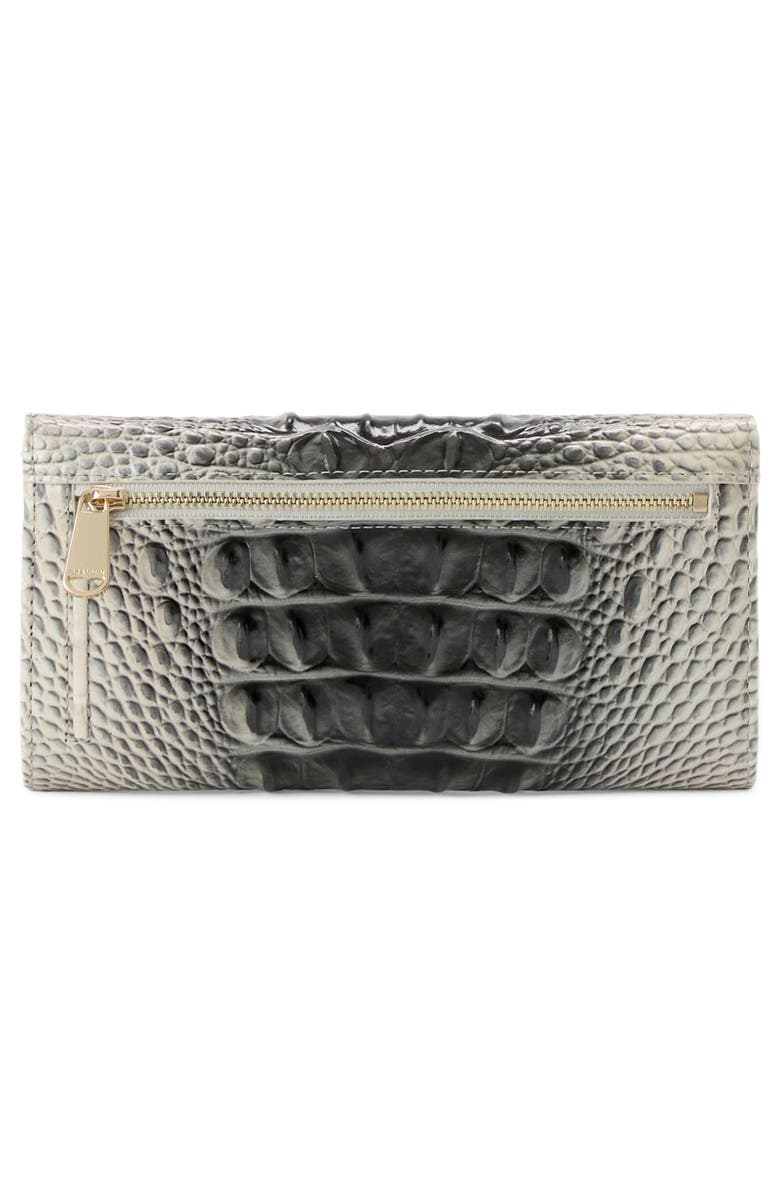Brahmin Cordelia Croc Embossed Leather Trifold Wallet, Alternate, color, Everlasting Ombre Melbourne