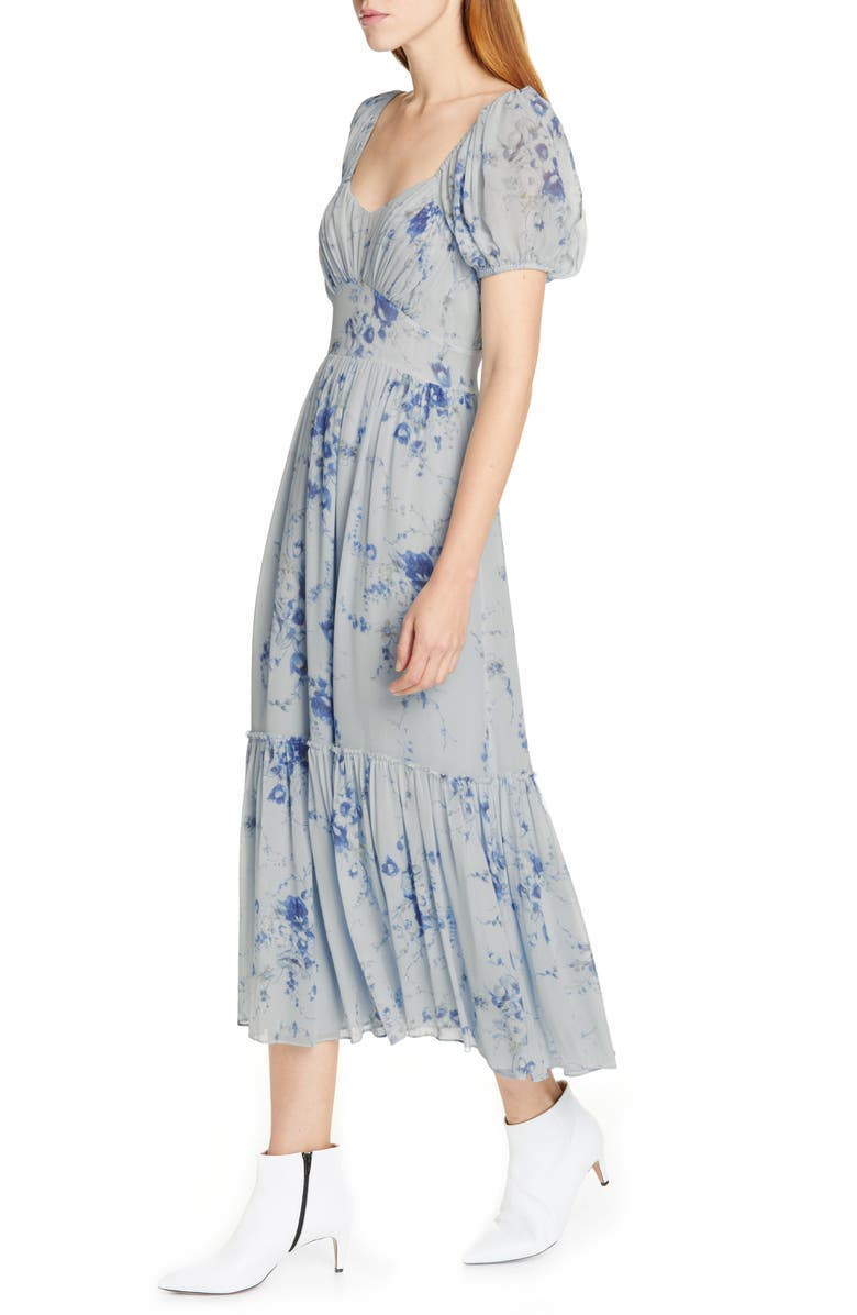 LoveShackFancy Angie Floral Maxi Dress, Alternate, color, 
