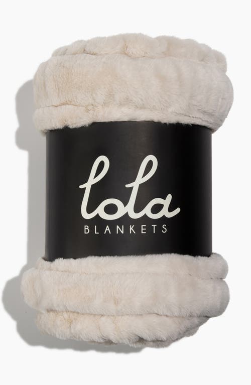 Lola Blankets Original Throw Blanket In Neutral