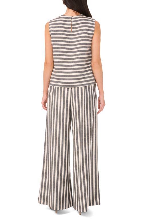 VINCE CAMUTO VINCE CAMUTO STRIPE SLEEVELESS TOP