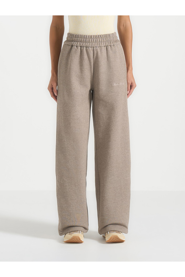 Caya Two Tone Wide Leg Popper Joggers, Main, color, Beige