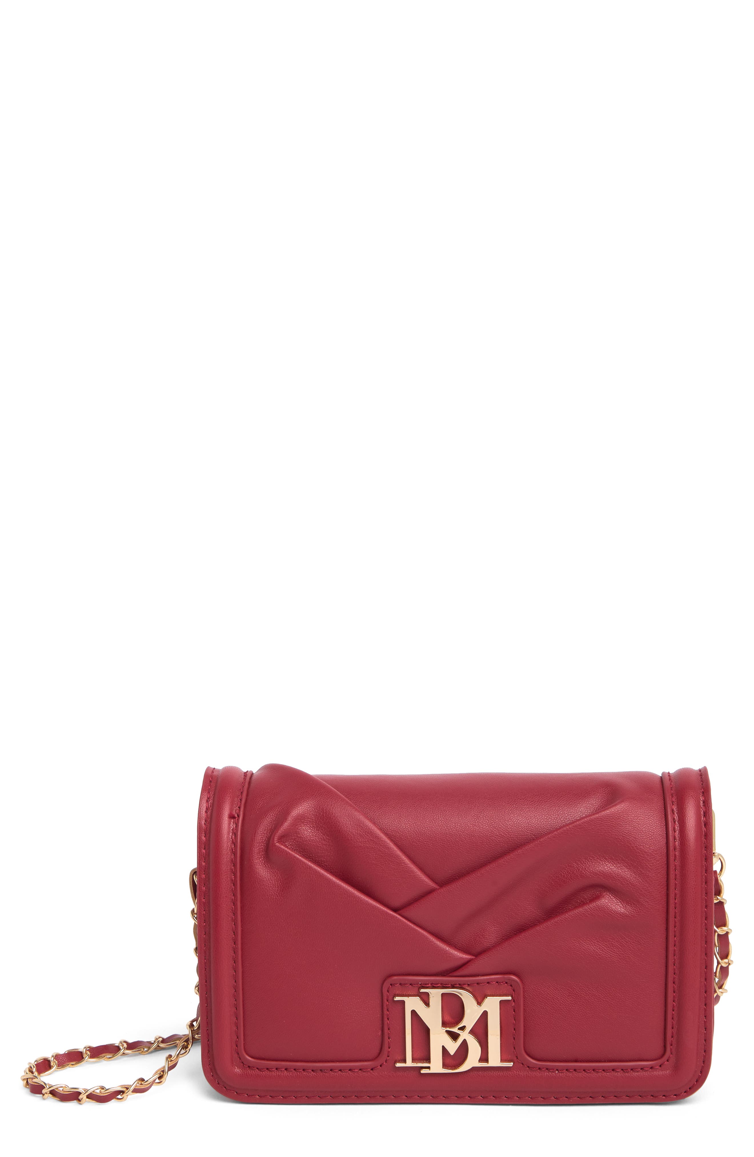 Badgley Mischka Collection Small Pleat Crossbody Bag