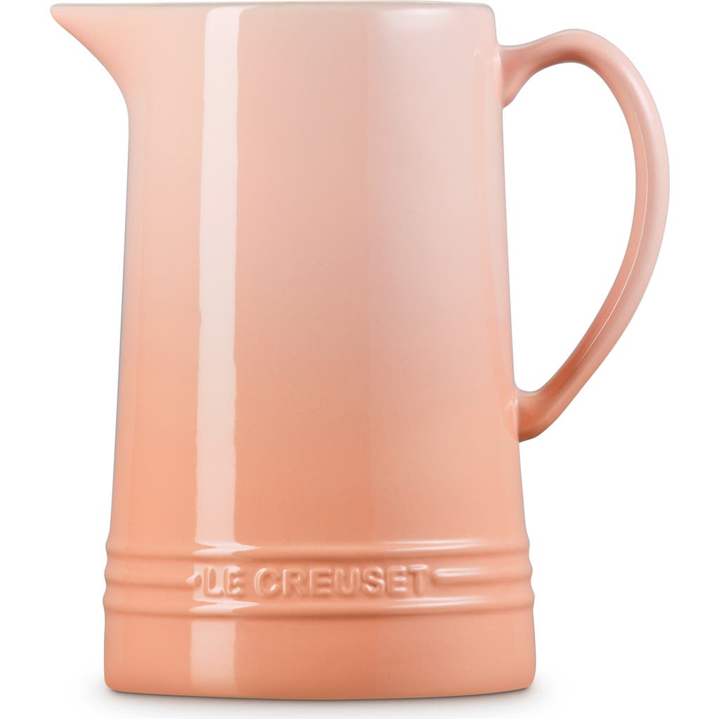Le Creuset Glazed Stoneware 1 2/3 Quart Pitcher In Peche