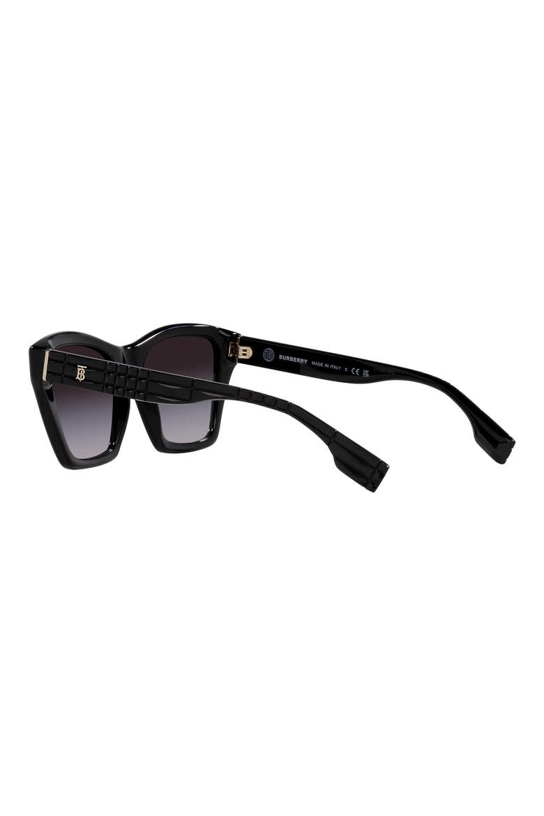 Arden 54mm Gradient Square Sunglasses, Alternate, color, BLACK