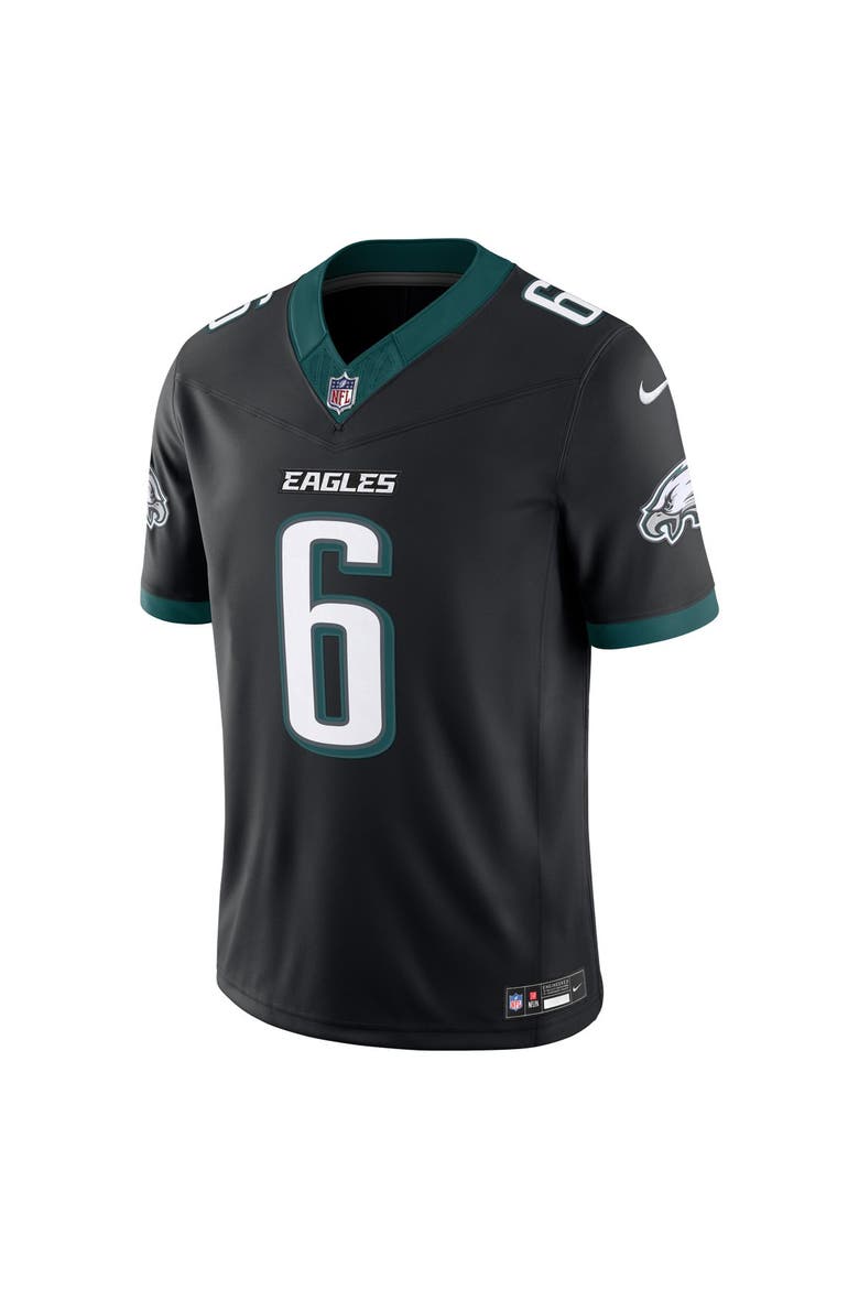 Men's Nike DeVonta Smith Black Philadelphia Eagles Alternate Vapor F.U.S.E. Stitched Limited Jersey, Alternate, color, Black
