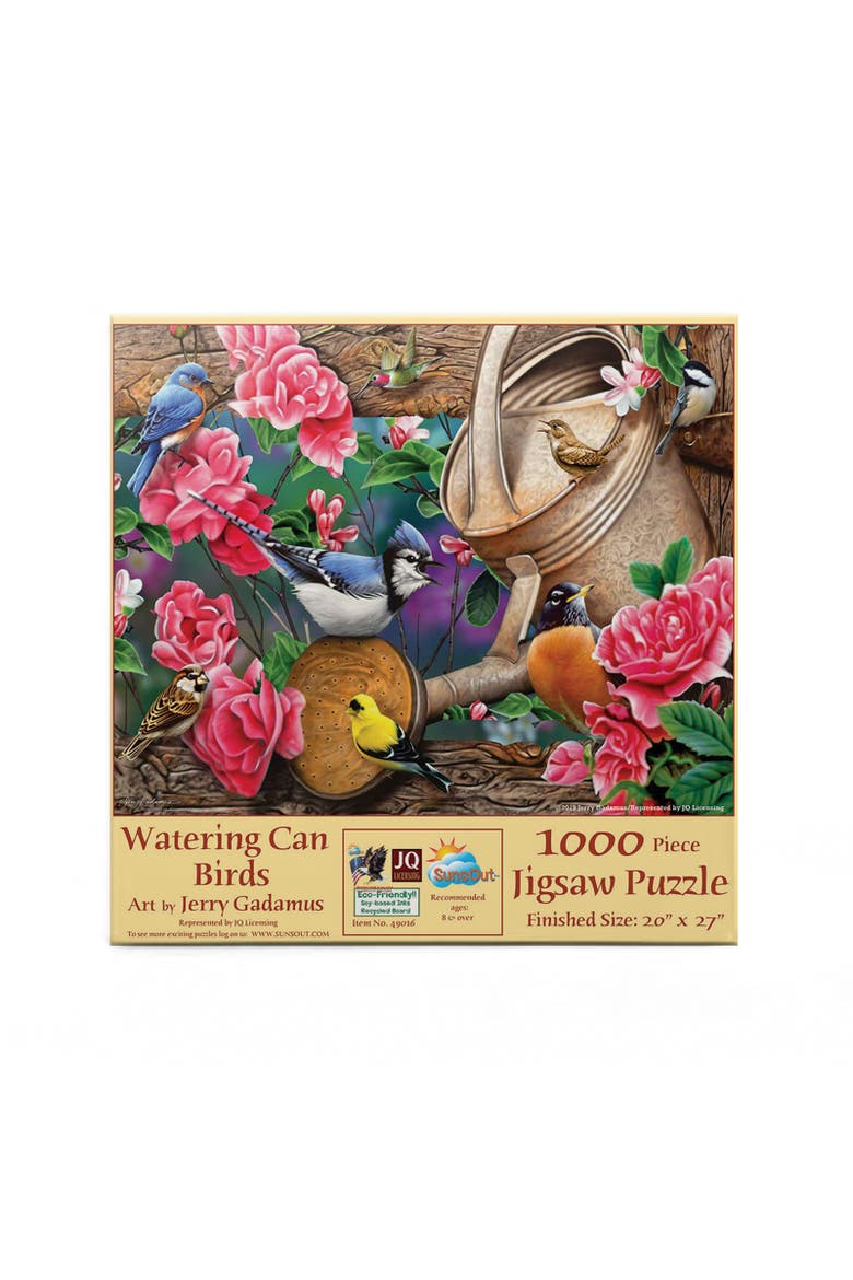 Watering Can Birds 1000 piece Jigsaw Puzzle for Adults, Alternate, color, Multicolor