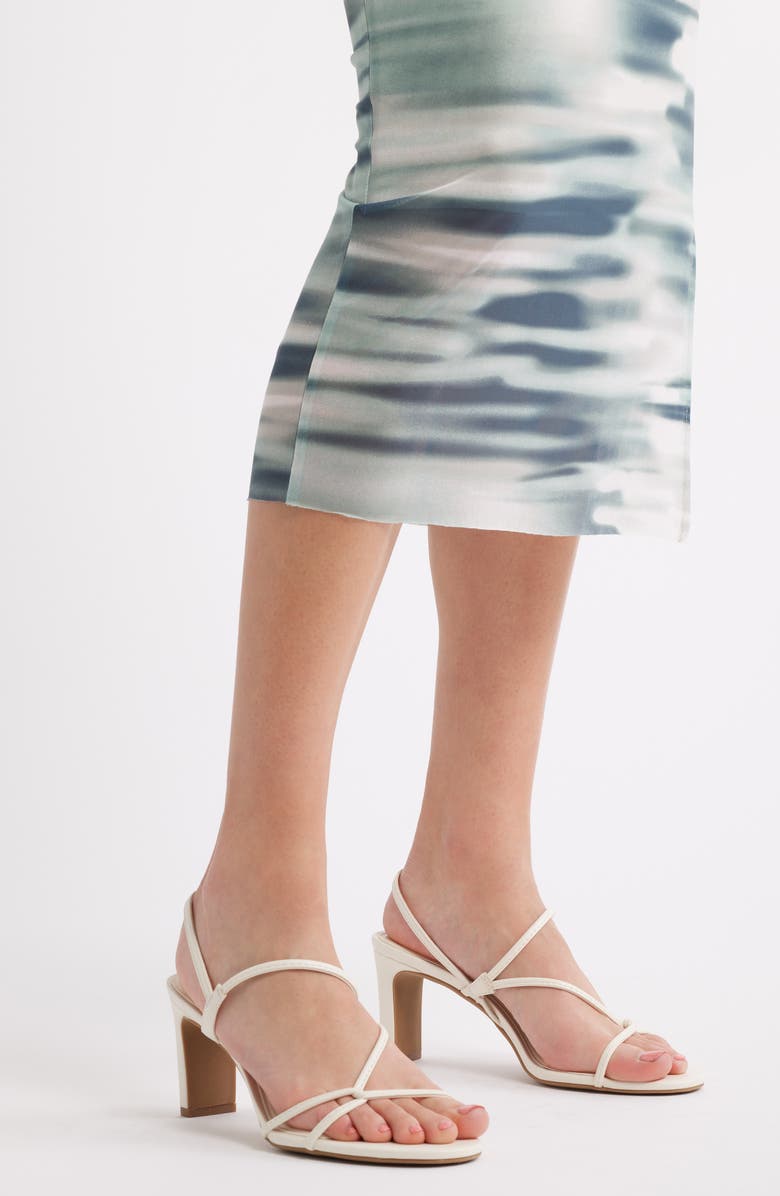 Open Edit Pia Slingback Sandal, Alternate, color, White Ice