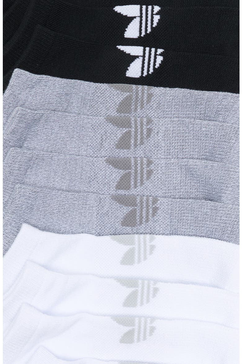Assorted 6-Pack Superlite No-Show Socks, Alternate, color, BLACK/ WHITE/ GREY