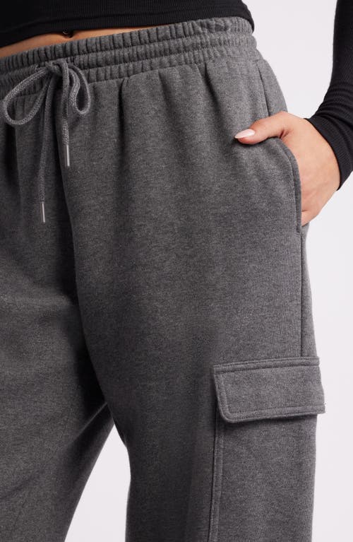 Bp. Baggy Wide Leg Cargo Sweatpants In Gray