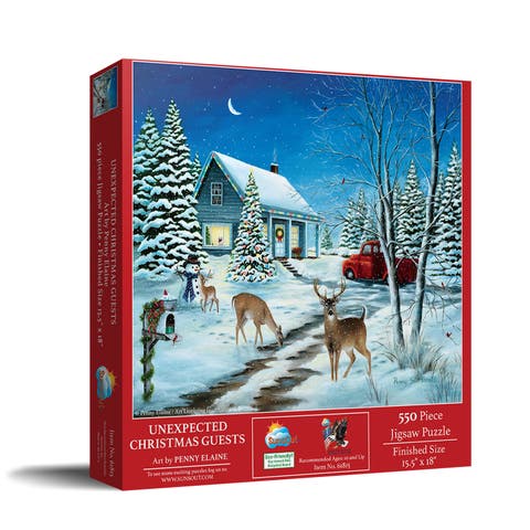 Unexpected Christmas Guests 500 piece Jigsaw Puzzle for Adults