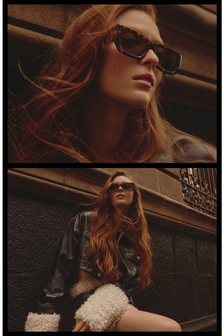 Tell Me More 54mm Square Sunglasses, Alternate, color, COFFEE TORT/ BROWN
