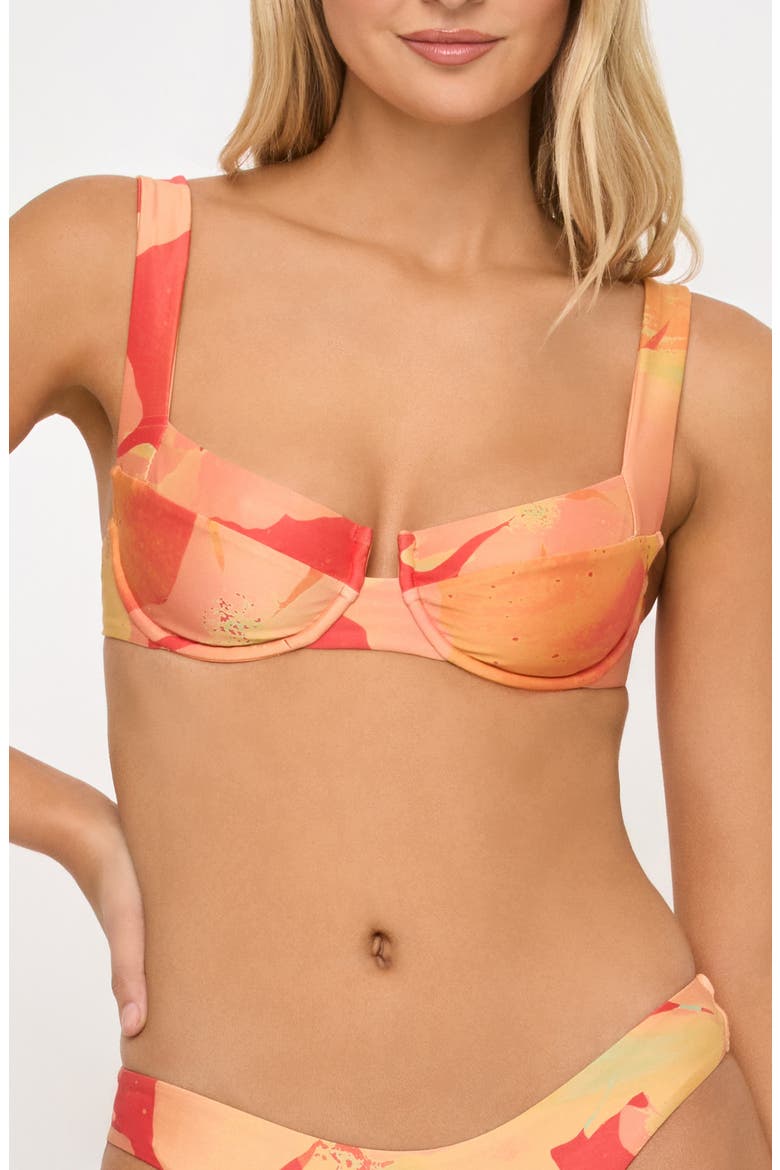 Coast to Coast Underwire Bikini Top, Main, color, NATIVE POPPIES