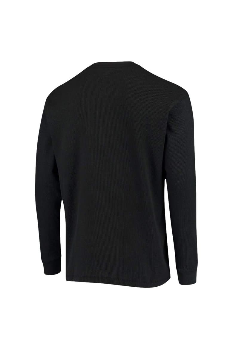 Men's Dunbrooke Black Jacksonville Jaguars Logo Maverick Thermal Henley Long Sleeve T-Shirt, Alternate, color, Black