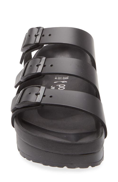 Birkenstock Florida Platform Flex Slide Sandal In Black