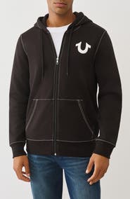 True Religion Floating Horseshoe Zip Hoodie