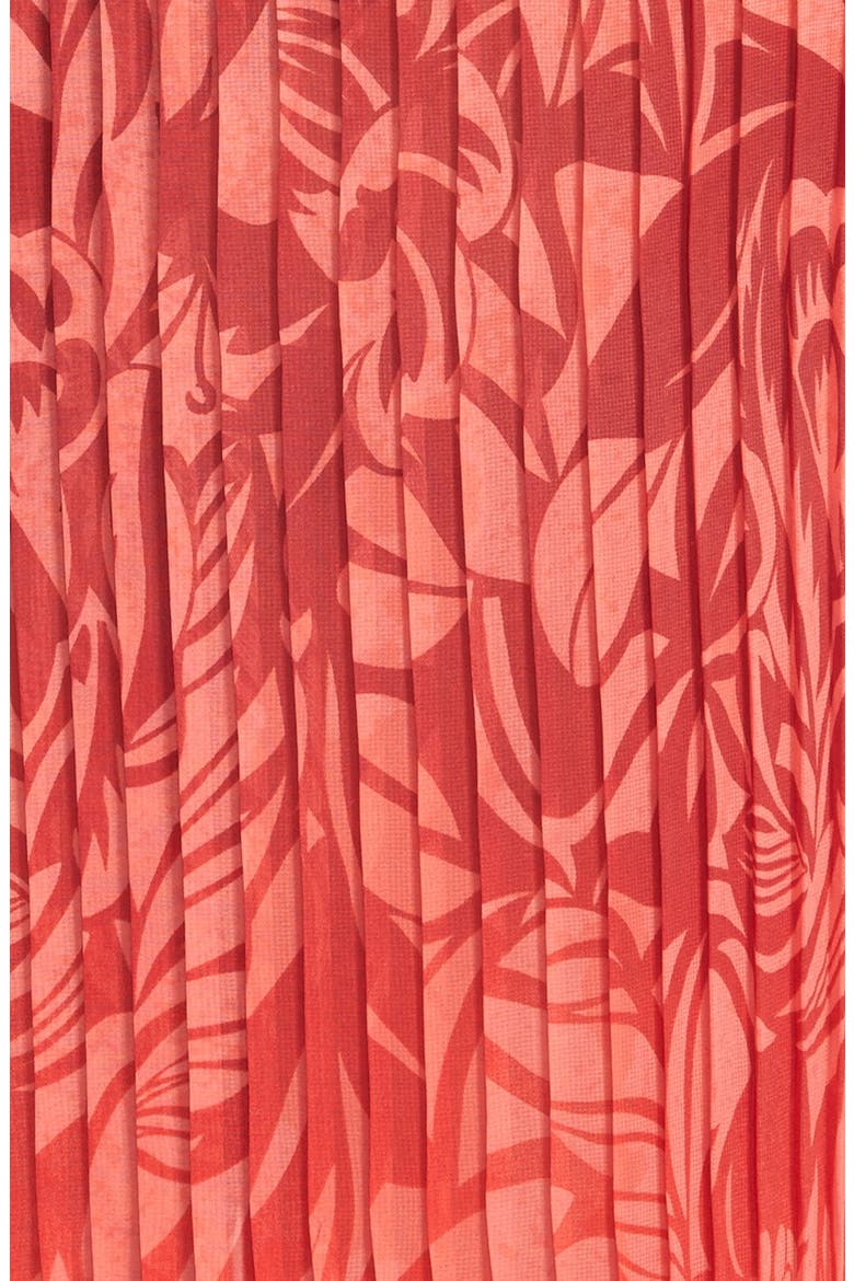 Popover Bodice Maxi Dress, Alternate, color, RED FLORAL