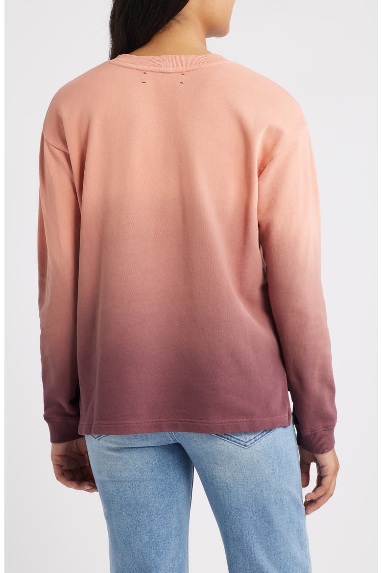 Ombré Sweatshirt, Alternate, color, MERLOT