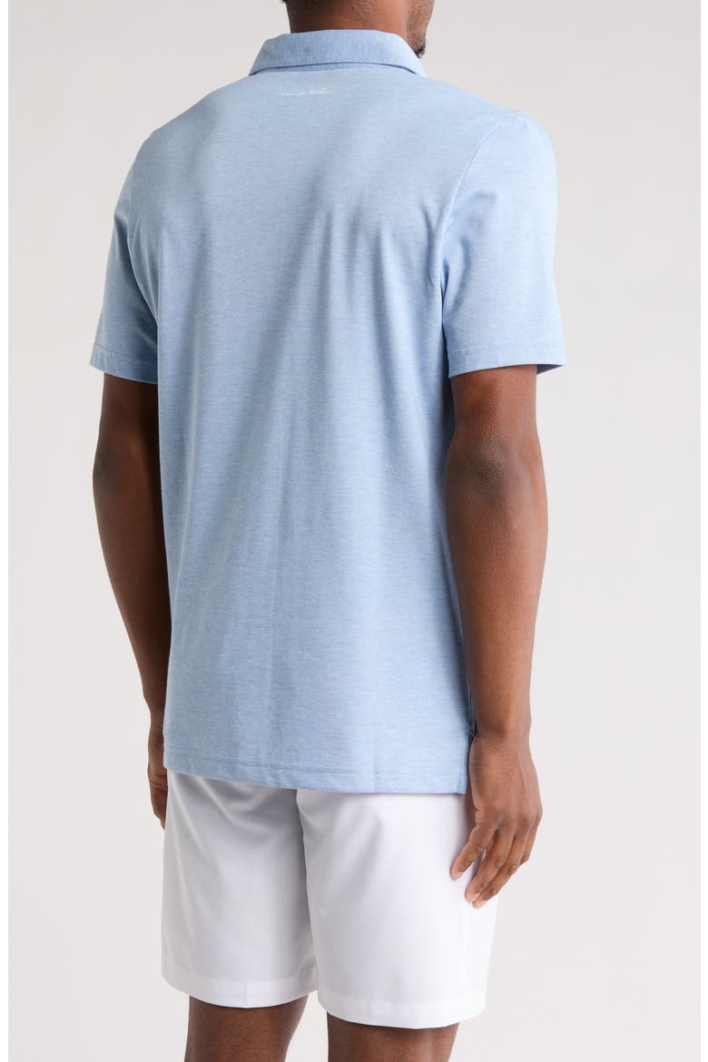 TRAVIS MATHEW The Zinna Polo Shirt, Alternate, color, HEATHER LIGHT BLUE