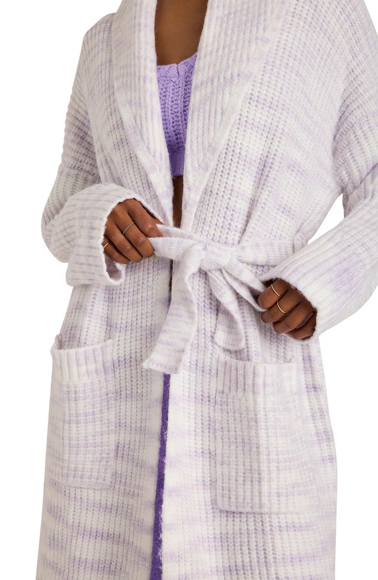 Florence by Mills Mélange Rib Sweater Robe, Alternate, color, 