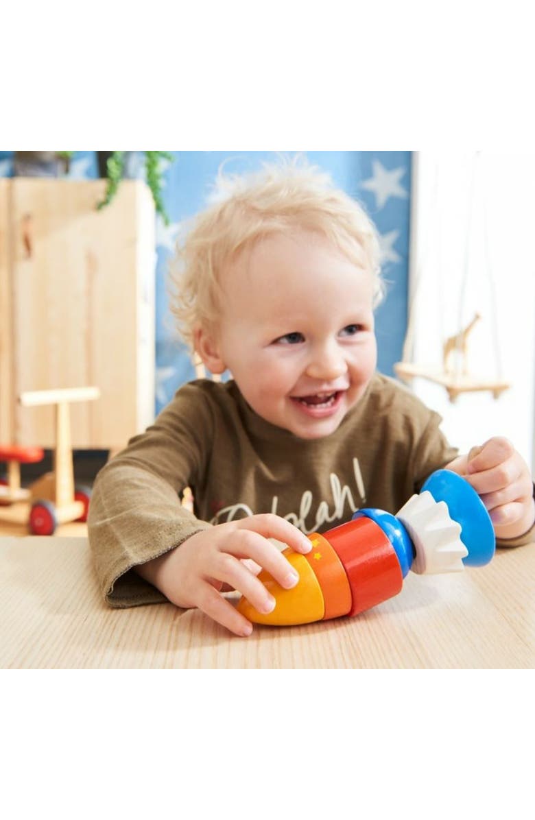 HABA Threading Game Rocket Dexterity Toy for Ages 2+, Alternate, color,