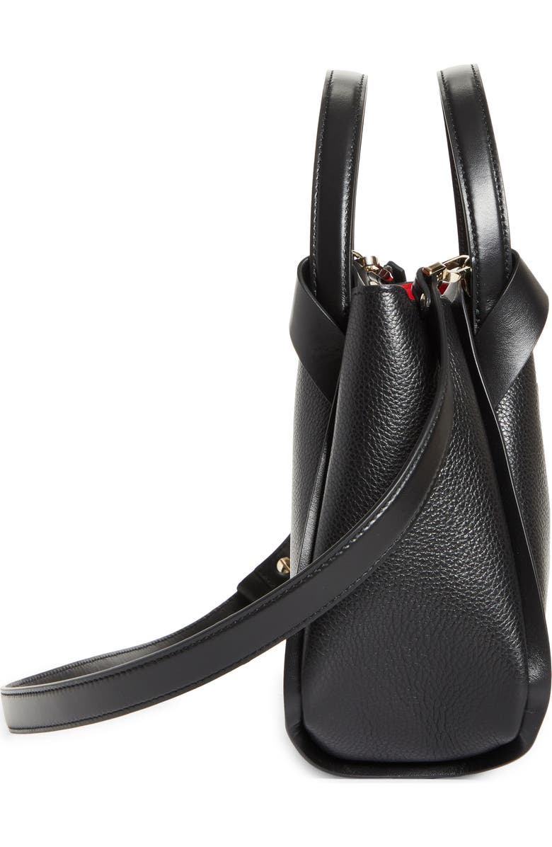 Christian Louboutin Mini Bettina Leather Tote, Alternate, color, Bk01 Black