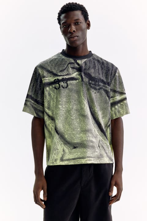 Oversized boxy printed t-shirt