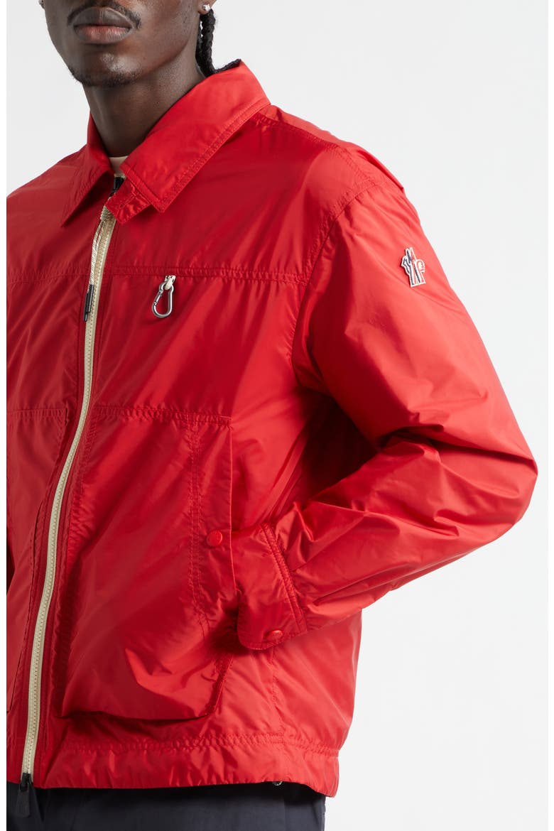Brive Water Repellent Packable Shirt Jacket, Alternate, color, FIRE RED