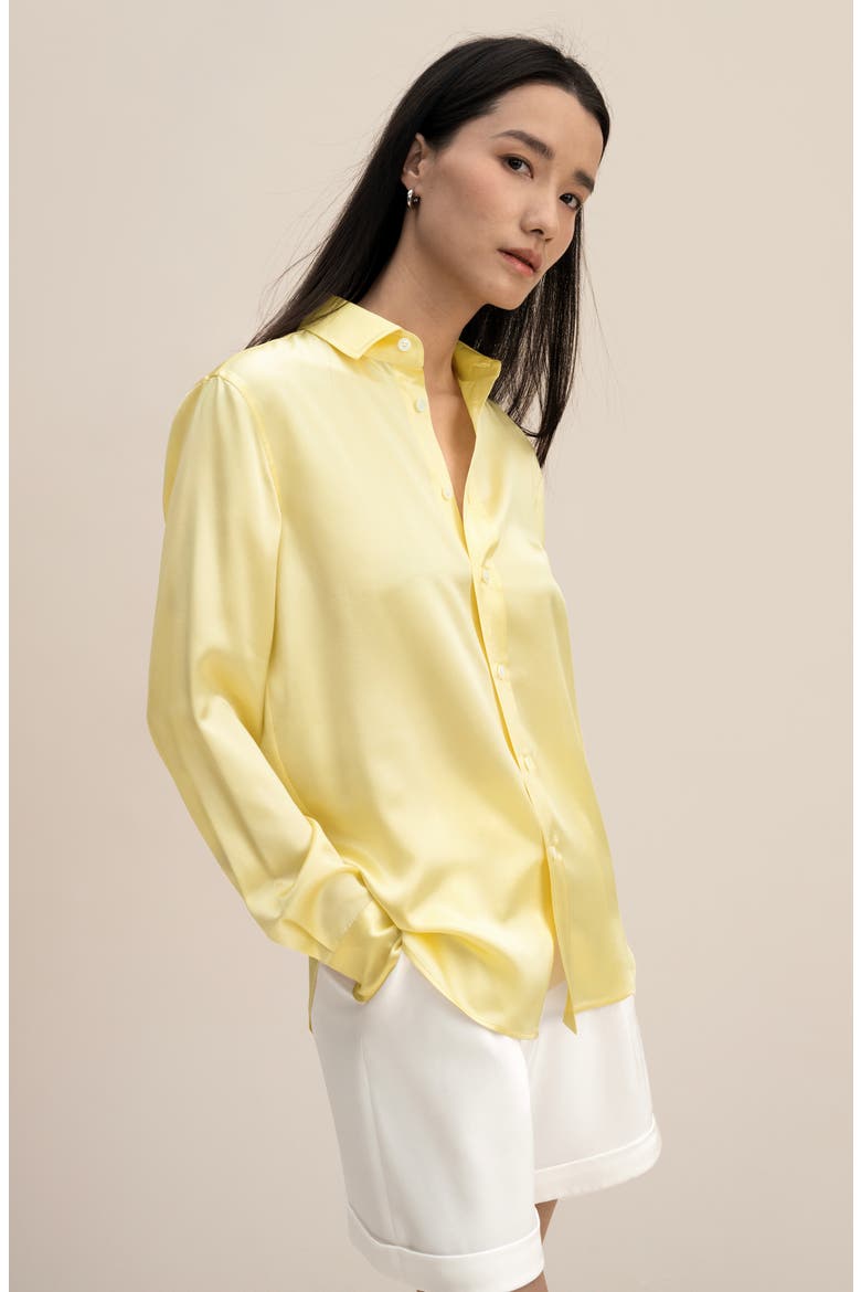 Women's Golden Cocoon Tailored Shirt, Alternate, color, Undyed Natural Golden