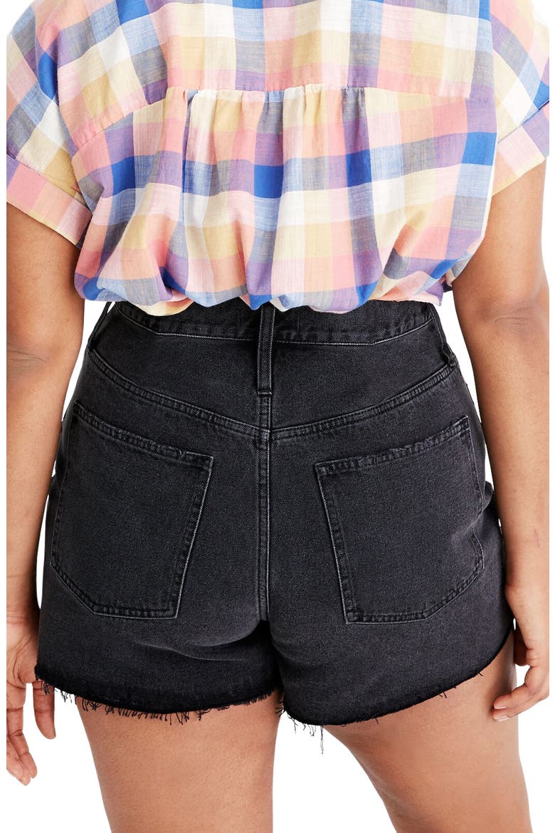 Momjean Cutoff Denim Shorts, Alternate, color, ENCINO WASH