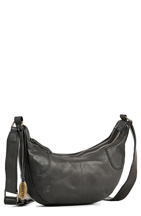 Brindale Crescent Leather Crossbody