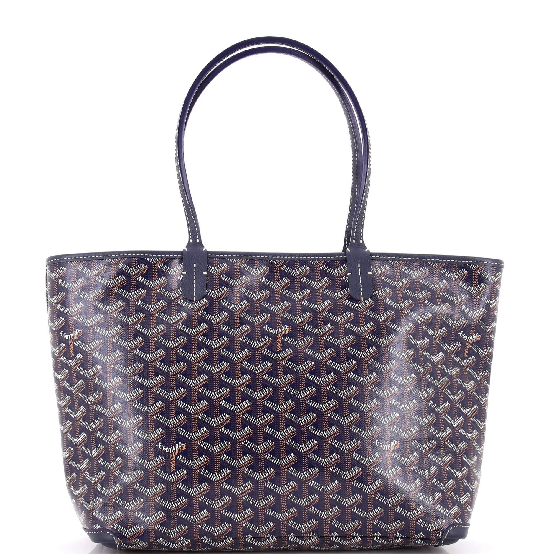Pre-Owned Goyard Artois Tote Coated Canvas PM, Main, color, Blue