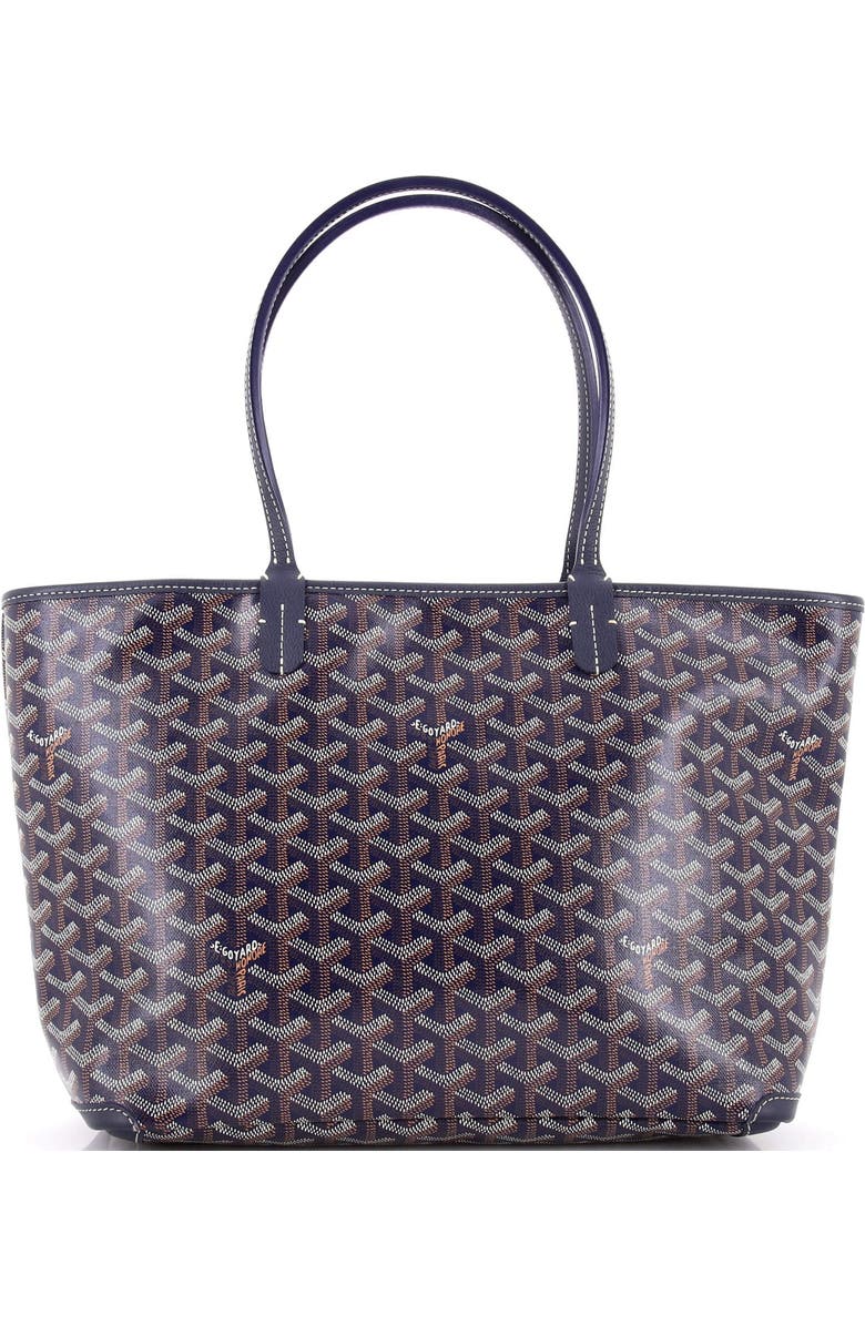 Pre-Owned Goyard Artois Tote Coated Canvas PM, Main, color, Blue