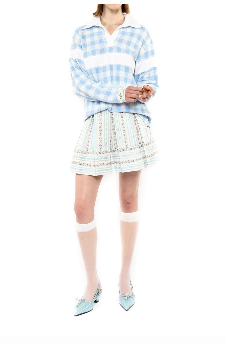 Anna Sui Gingham Terry Top, Alternate, color, 