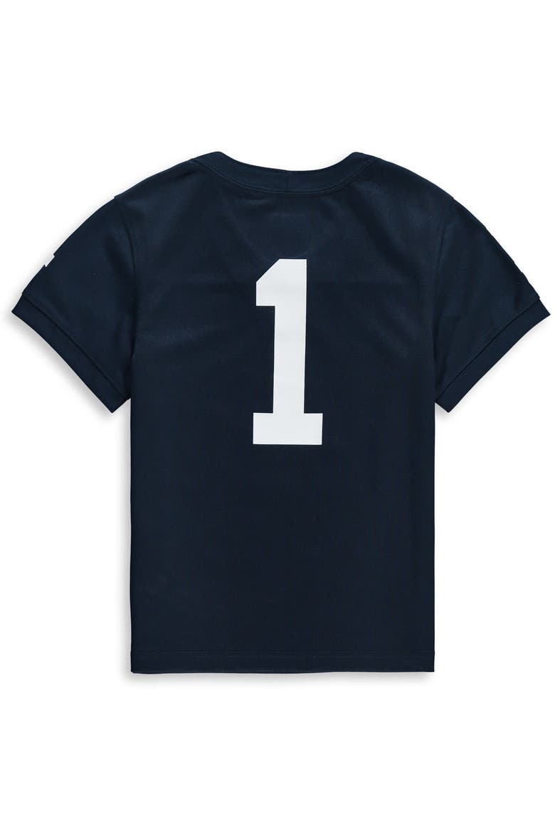 Preschool Nike #1 Navy Penn State Nittany Lions Team Replica Football Jersey, Alternate, color, Navy