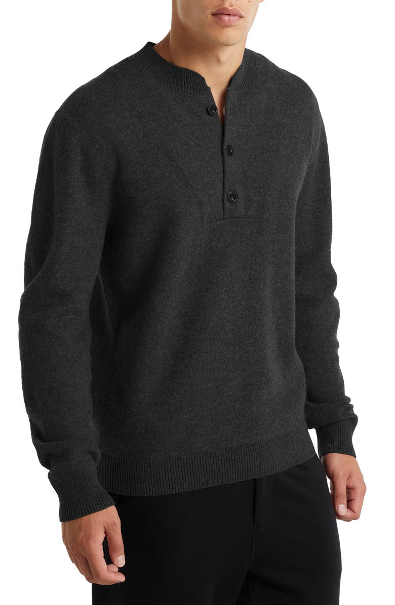 Icebreaker Abbeyfield Merino Wool Half Button Sweater, Main, color, 
