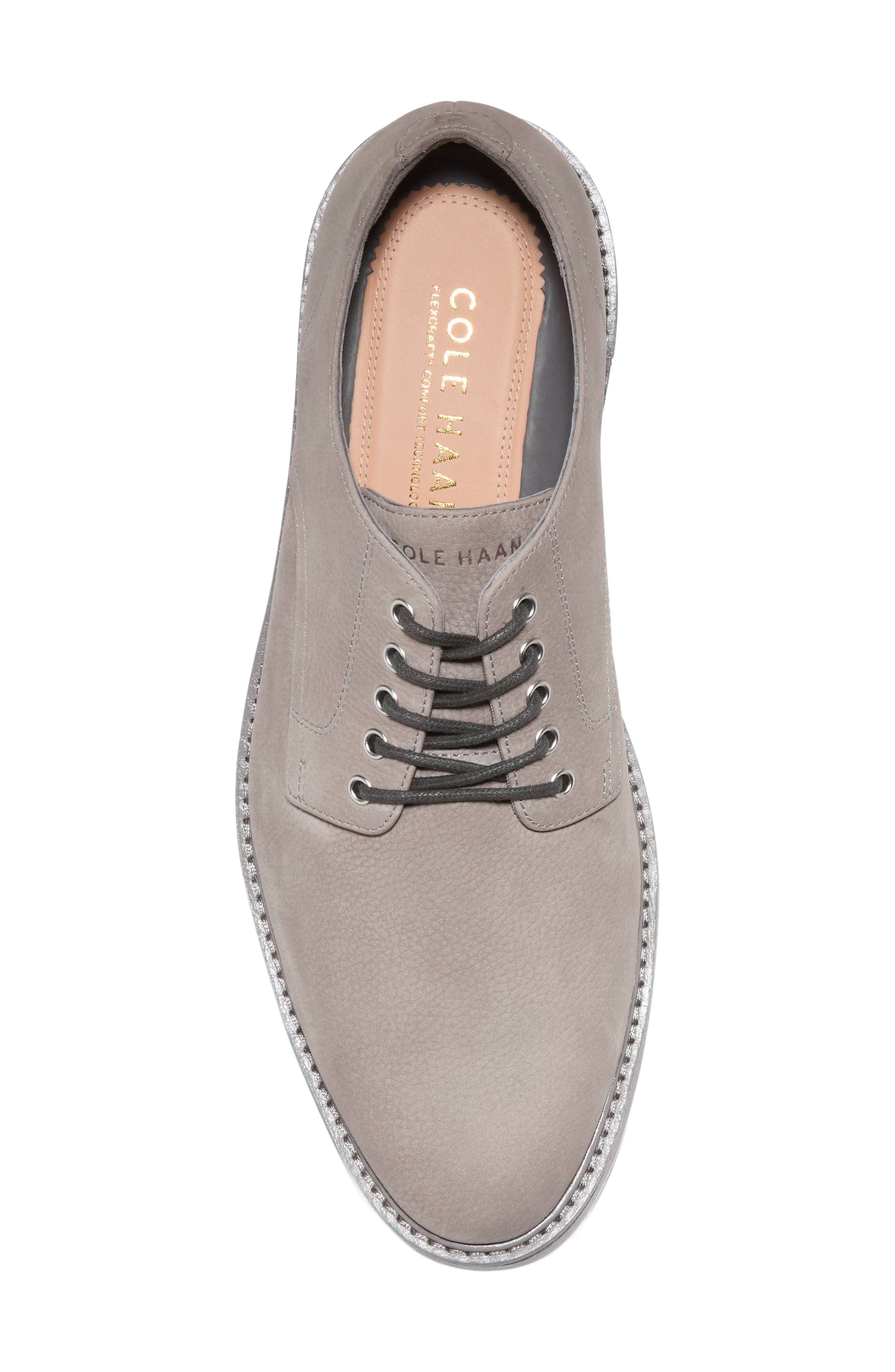 Cole Haan Judson Grand Plain Toe Derby, Alternate, color, Ironstone Nubuck / Natural