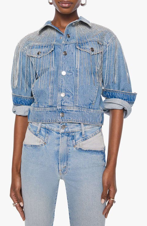 The Fly Away Cropped Denim Jacket