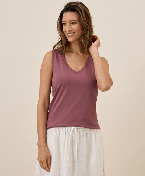 Organic Cotton Softspun V-Neck Tank