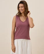 Pact Organic Cotton Softspun V-Neck Tank