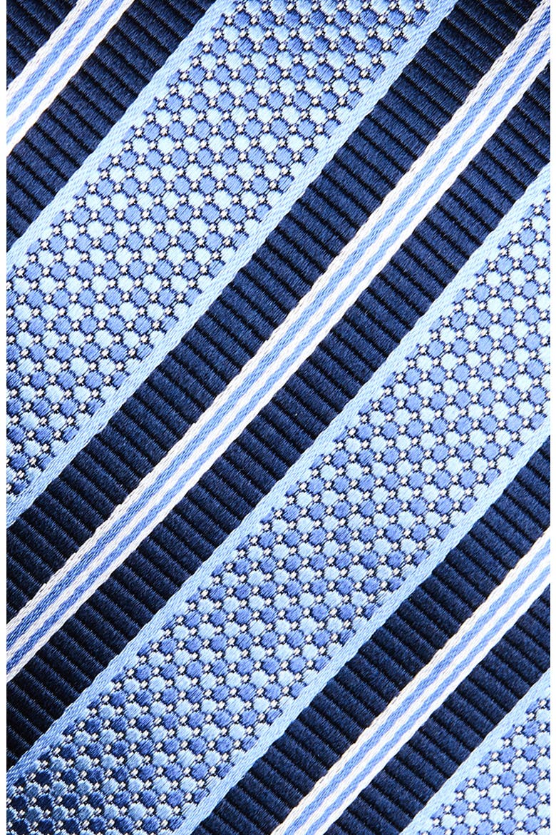 Stripe Silk Tie, Alternate, color, LIGHT BLUE
