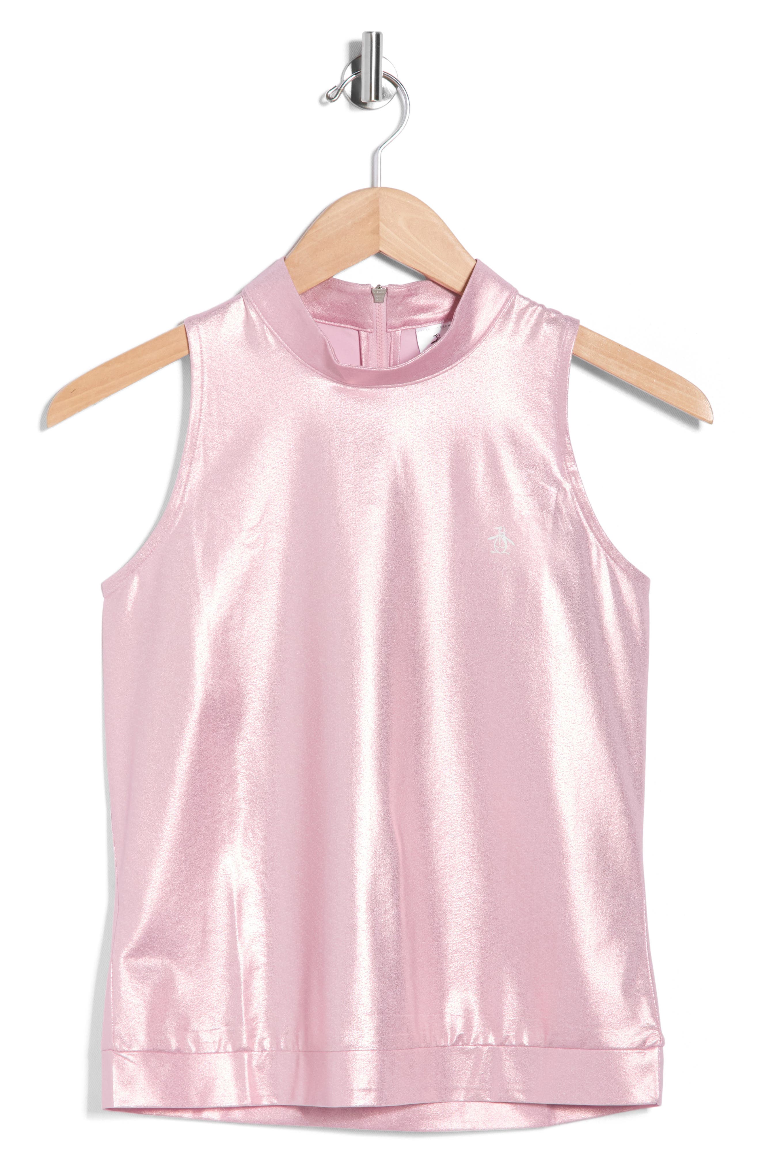 Original Penguin Metallic Sleeveless Knit Tank