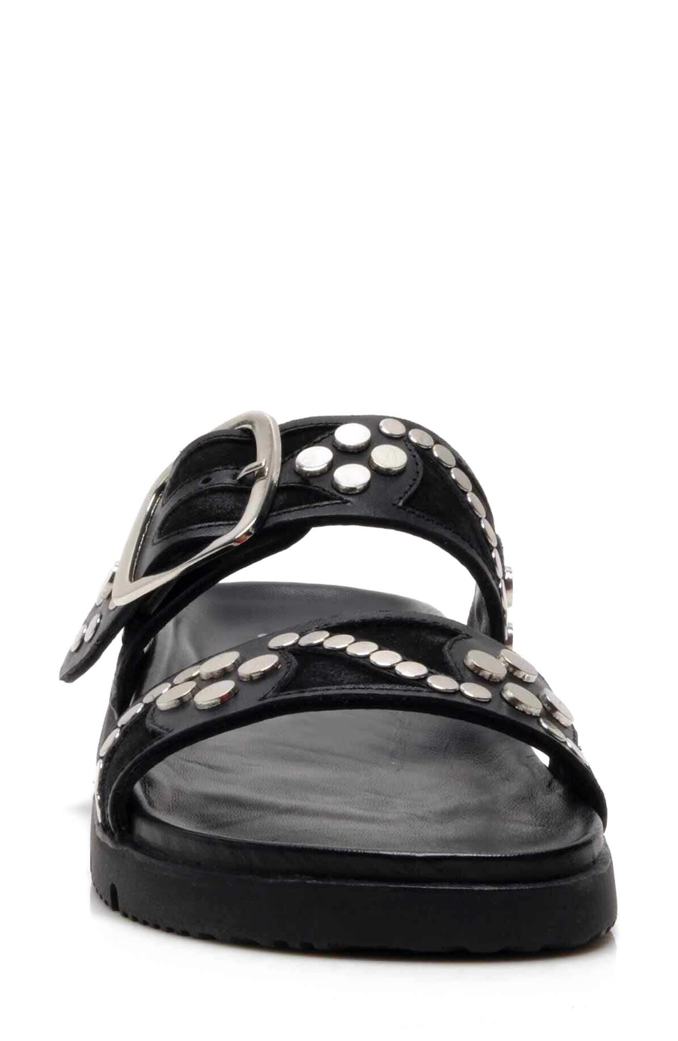 Free People Revelry Studded Slide Sandal, Alternate, color, 