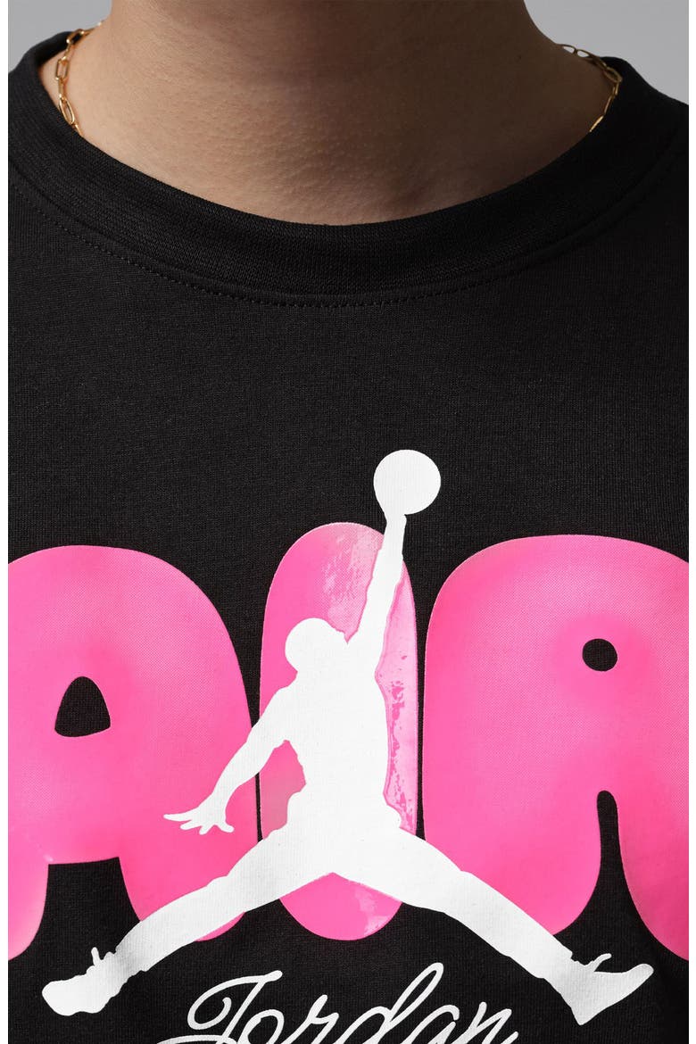Kids' Jordan Air Bubble Graphic T-Shirt, Alternate, color, BLACK