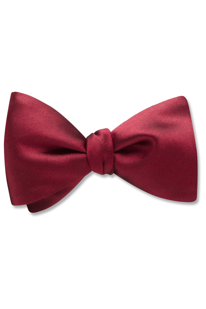 Somerville Wine Silk Woven Bow Tie, Main, color, Standard Self-Tie