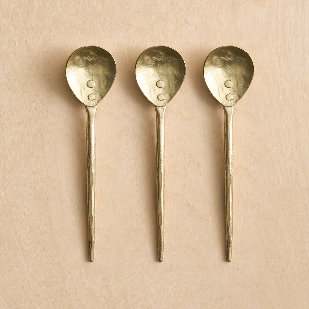 The Collective Home Forge Brass Small Spoons