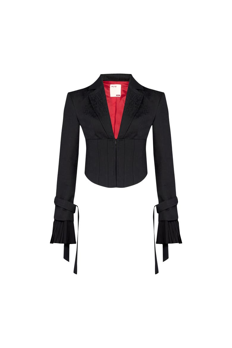 Your *Itch Corset Blazer Jacket, Alternate, color, BLACK