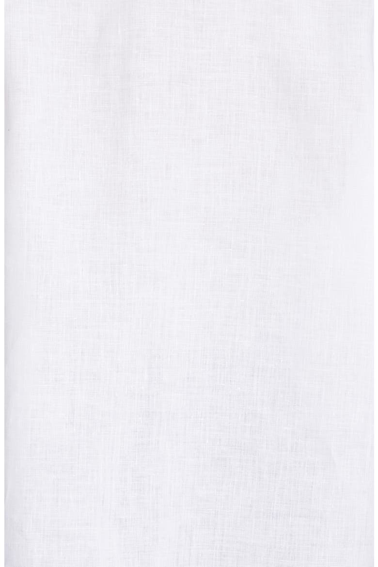 Puff Sleeve Linen Shirt, Alternate, color, WHITE X INDIGO